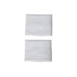 Wristband Set 2 buc Adidas S Alb - imagine 3